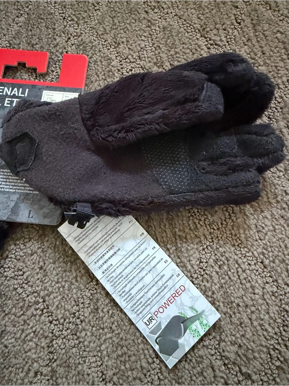 The North Face Girls' Denali Thermal Etip Gloves - Black